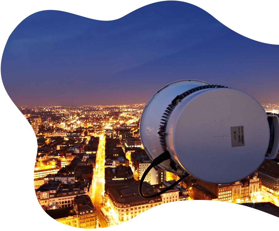 London wireless leased line dish